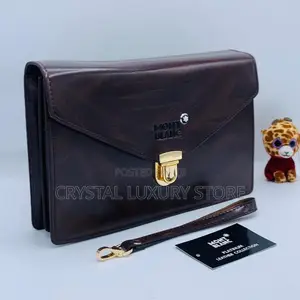 Mont Blanc Quality Luxury Men Genuine Leather Side Bag