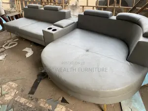 Round Corner L-Shape Sofa