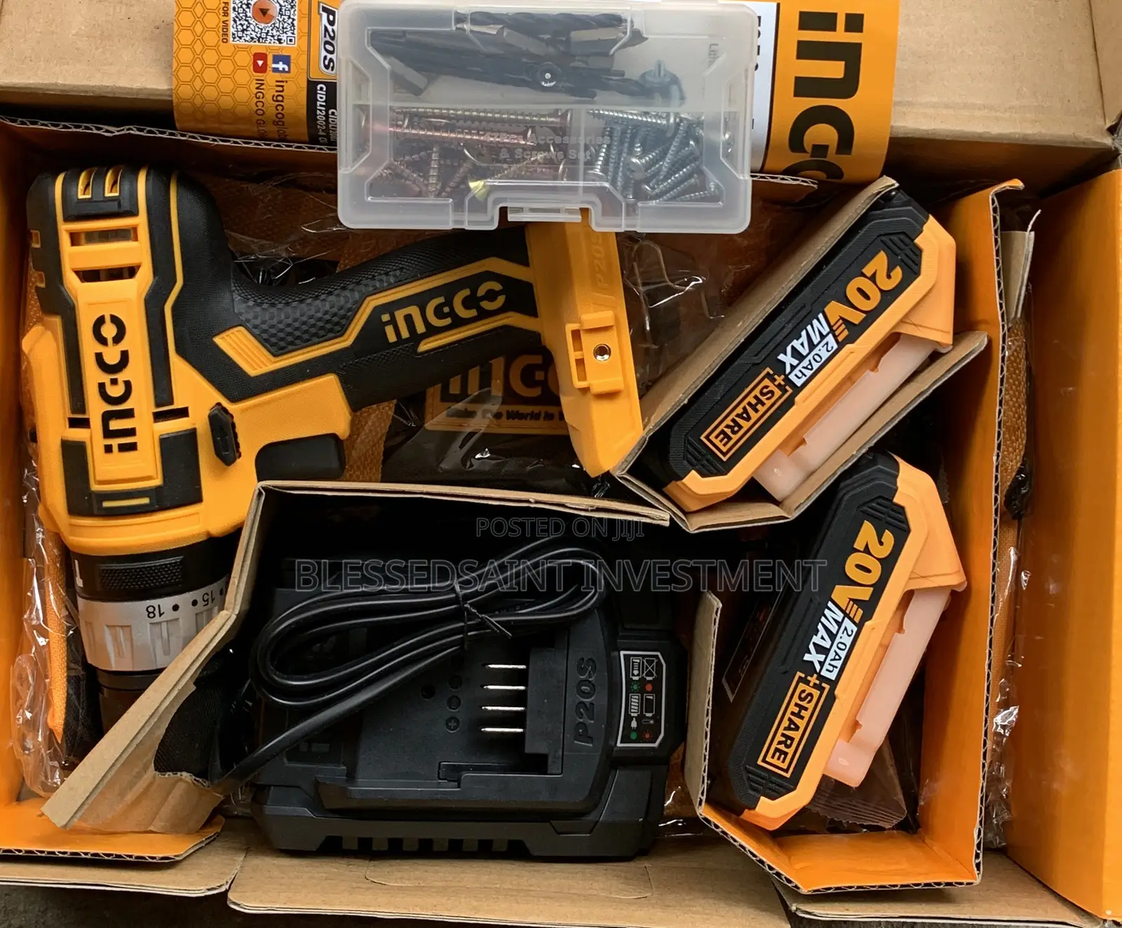 Ingco Lithium-Ion Impact Drill Iron Chuck