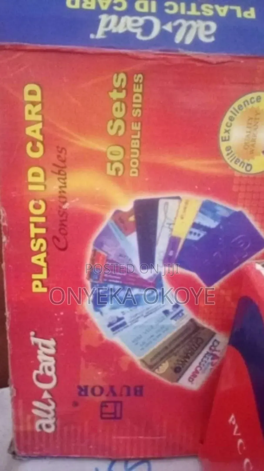 Plastic I.D Consumables Double Side Sheet