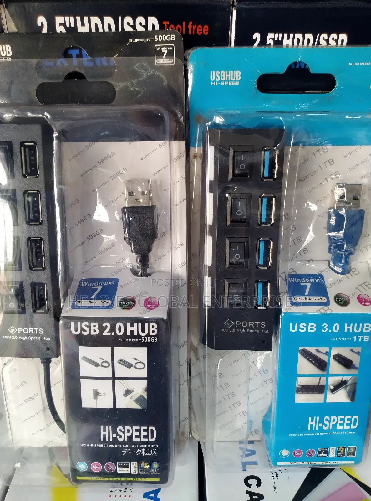 USB HUB 3.0 and 2.0