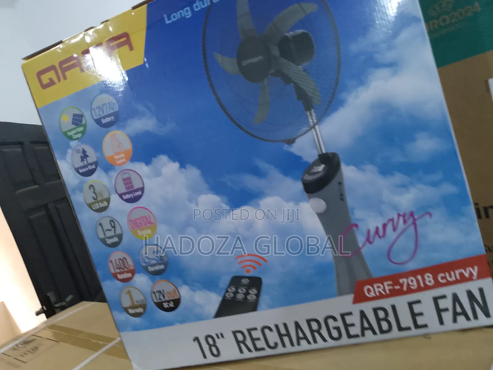 Standard Qasa 18" Rechargeable Standing + Remote Control