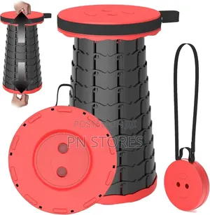 Portable Adjustable Height Folding Telescopic Stool