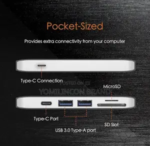 J5create 6-in-1 Ultradrive Mini Dock With USB-C Power