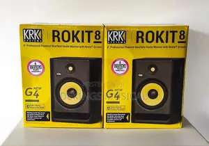 KRK Rokit 8 G4 Powered Studio Monitor Speaker Black Pair
