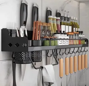 60cm Knife, Spoon Rack and Spices Storage Rack