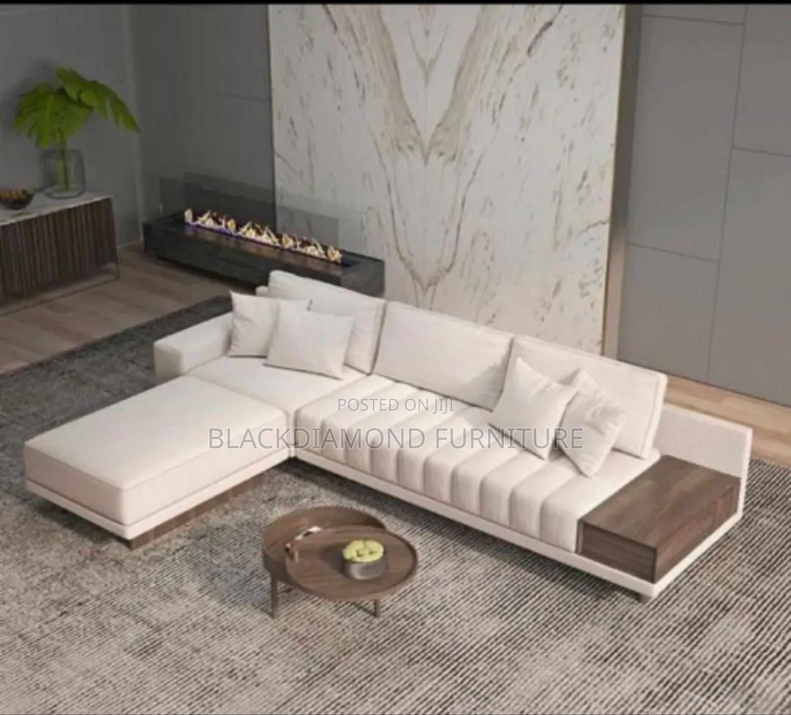 Executive L Shape Sofa by Blackdiamondfurniture