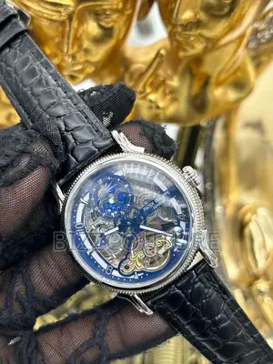 Original Patek Philippe Geneve Mechanical Blue Leather Watch