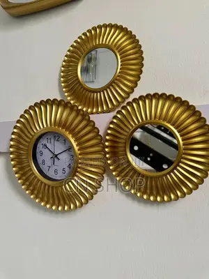 Set of 3 Clock and Mirror
