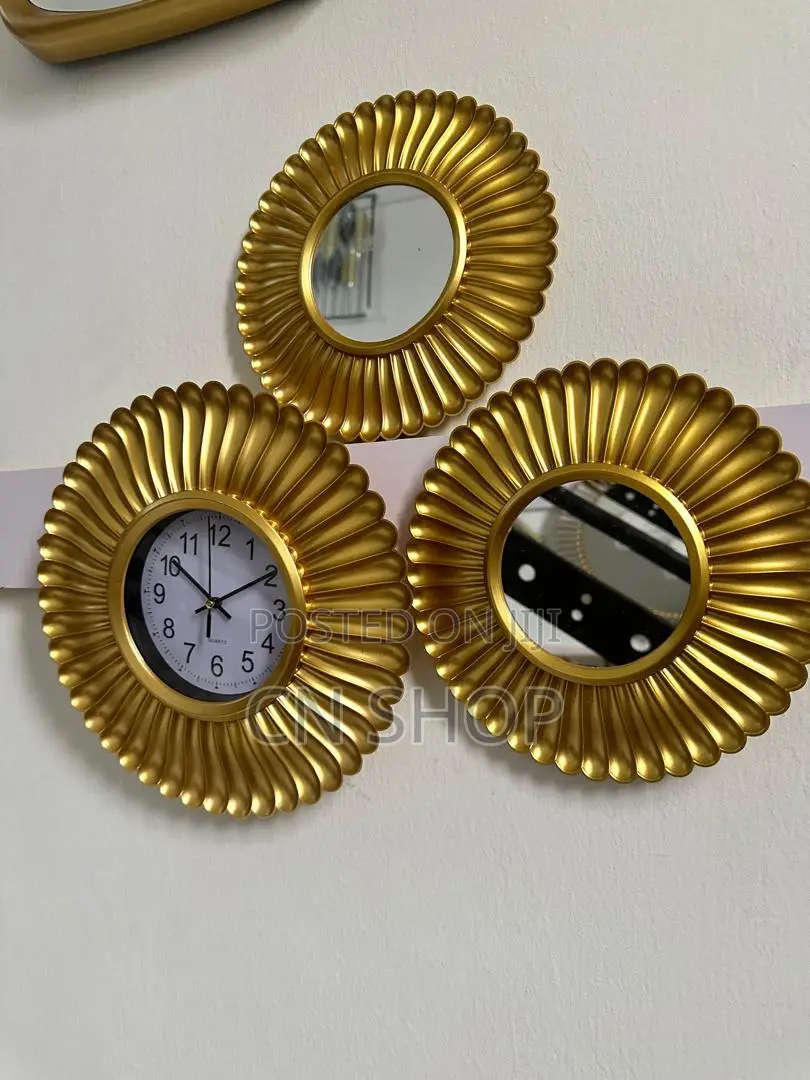 Set of 3 Clock and Mirror