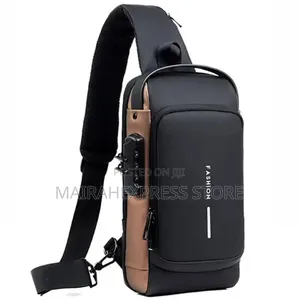 Men's Multifunction Anti-Theft USB Charging Shoulder Bag