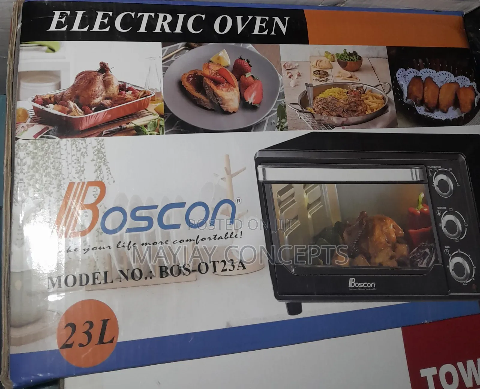 BOSCON 23litres Baking + Toasting + Grilling Electric Oven