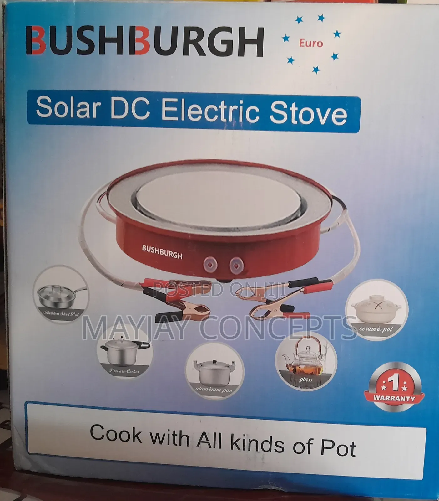 Solar 12V DC Battery Powered Electric Cooker Stove in Ibadan Solar