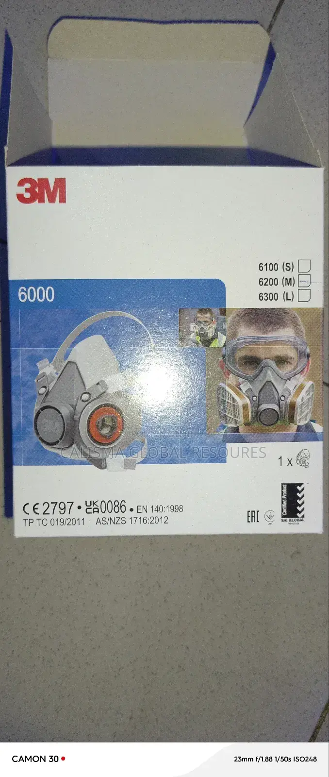 3M Half Face 6200