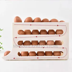 Multi-Function 4-Layer Tilted Design Slide Egg Storage Box