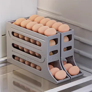 Multi-Function 4-Layer Tilted Design Slide Egg Storage Box