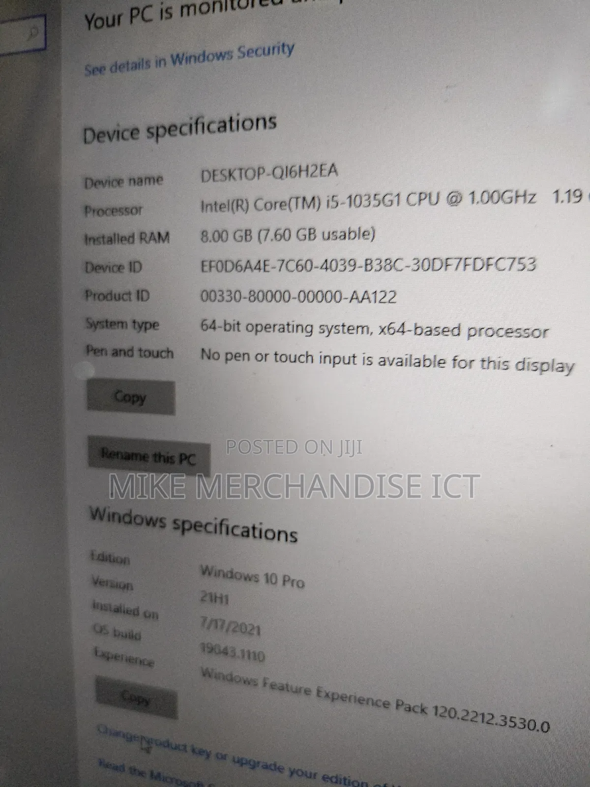 Laptop Microsoft Surface Go 8GB Intel Core I5 SSD 256GB