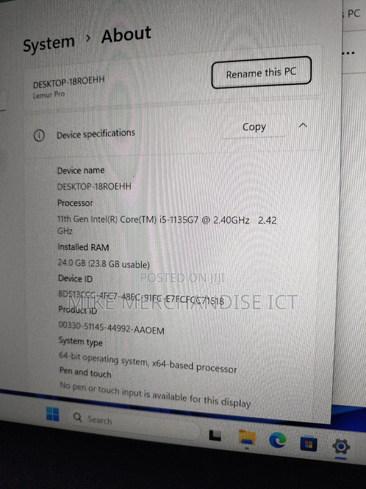 Laptop 24GB Intel Core I5 SSD 512GB