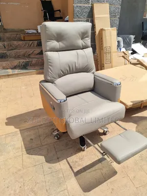 Executive Recliner Leather Chair With Footrest