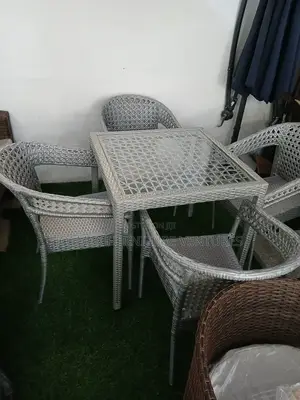 Rattan Outdoor Party Chairs and Table