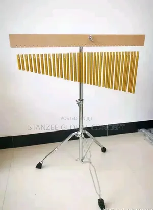 Drum Chimes With Natural Wood Bar
