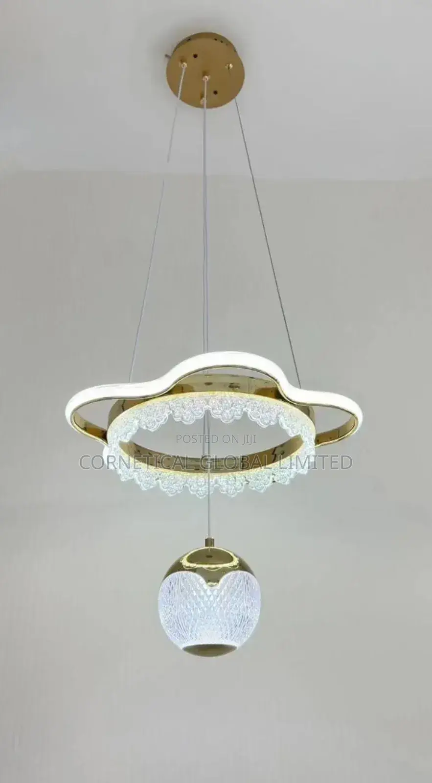 Modern Quality Luxury Crystal LED Single Drop Pendant Light