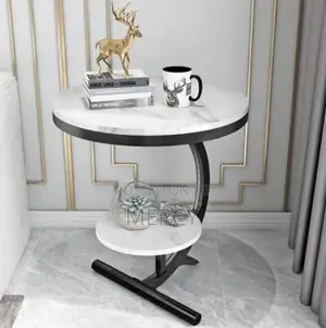 Side Table With Marble Top