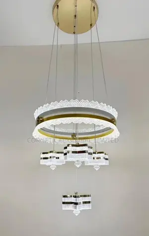 Modern Luxury Crystal LED Chandelier Pendant Drop Light
