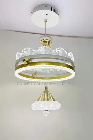Modern Luxury Crystal Led Single Drop Ring Pendant Light