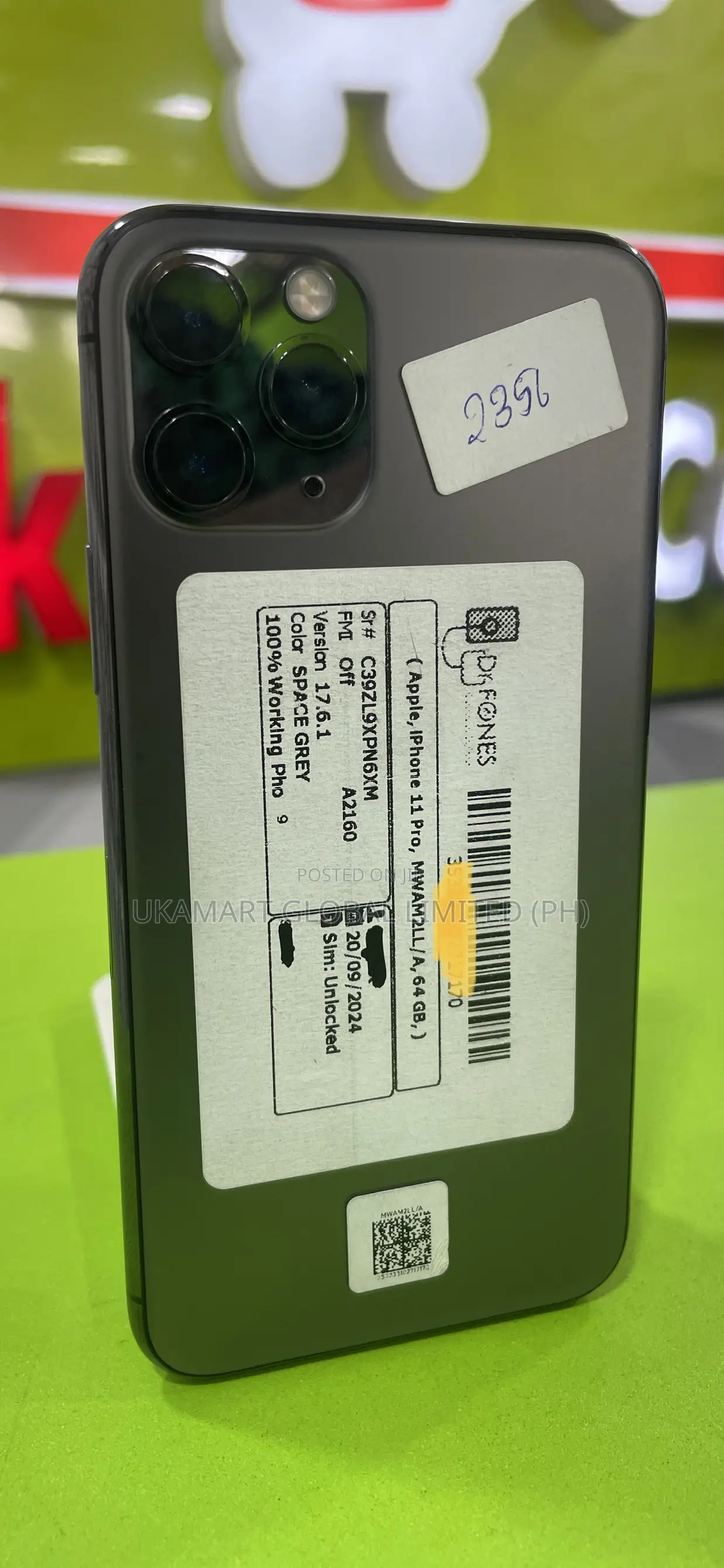 Apple iPhone 11 Pro 64 GB Black