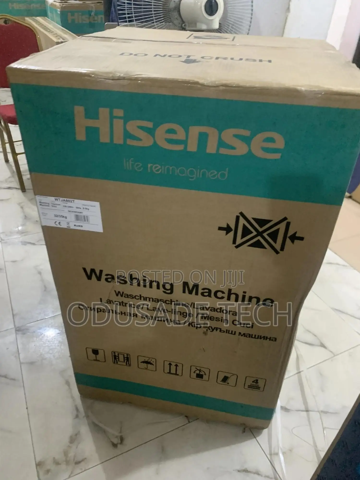 Energy Efficient Hisense 8KG Top Automatic Washing Machine