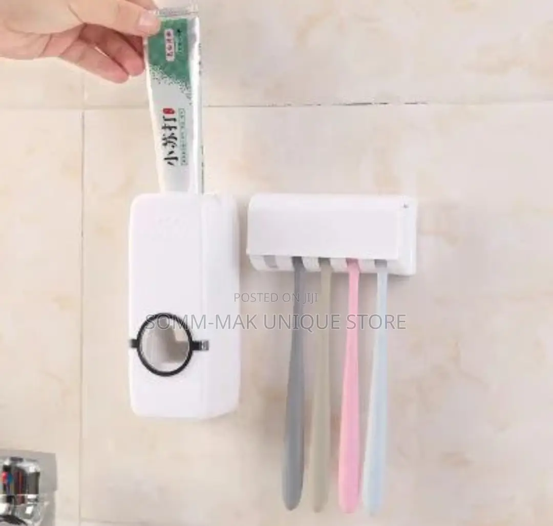 Tooth Paste Dispenser and Brush Holder
