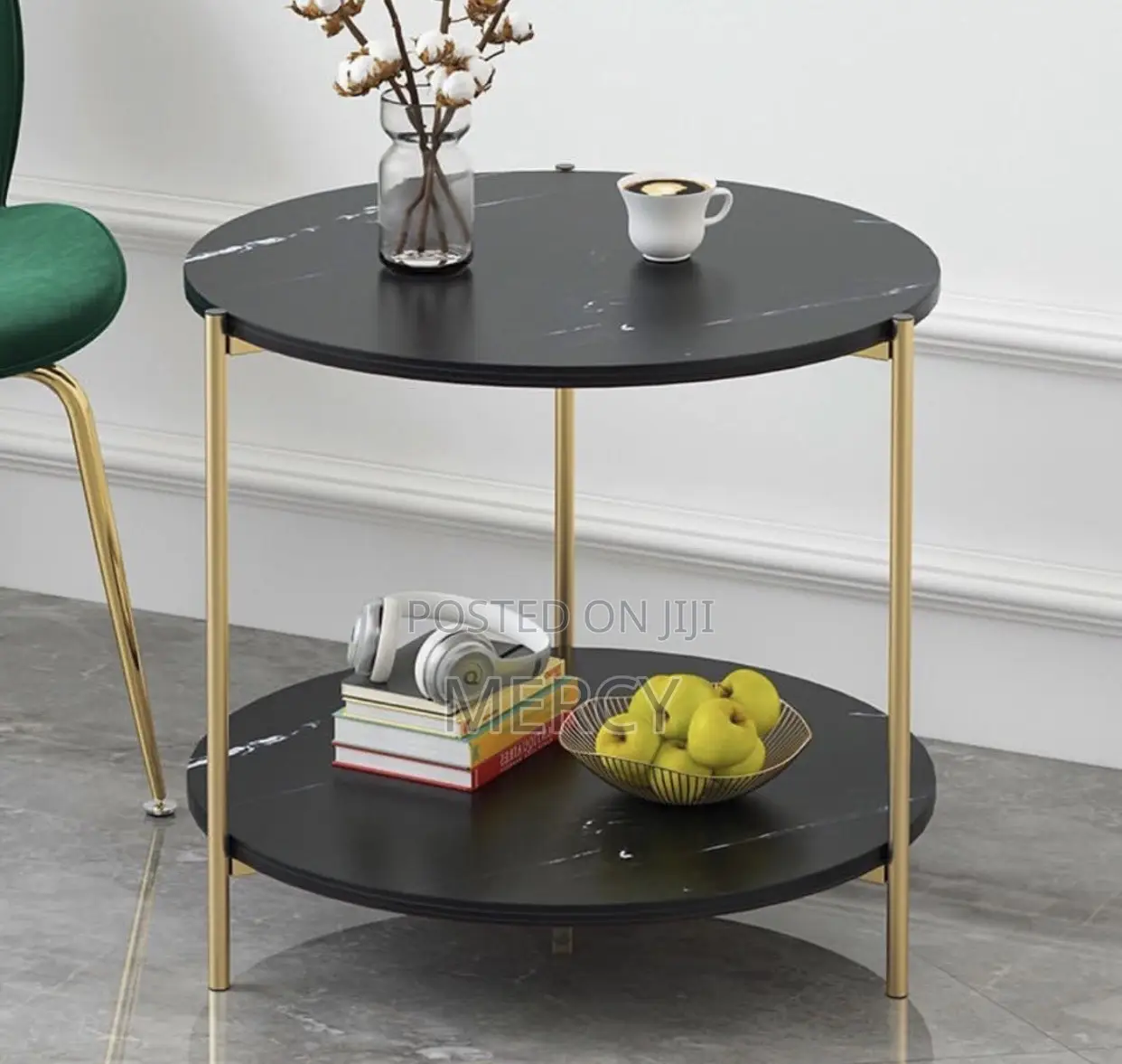 Marble Top and Down Side Table