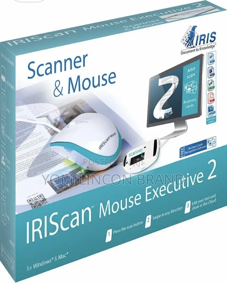 Iriscan Executive 2 Portable Scanning Mouse