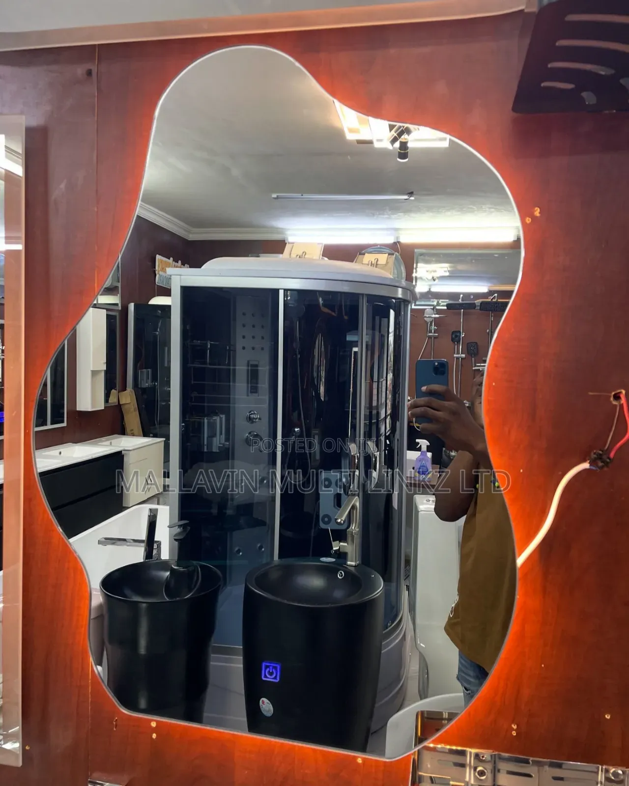 Amoeba LED Mirror