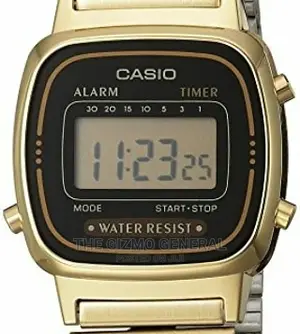 Casio Women's Daily Alarm Digital Gold-tone Watch