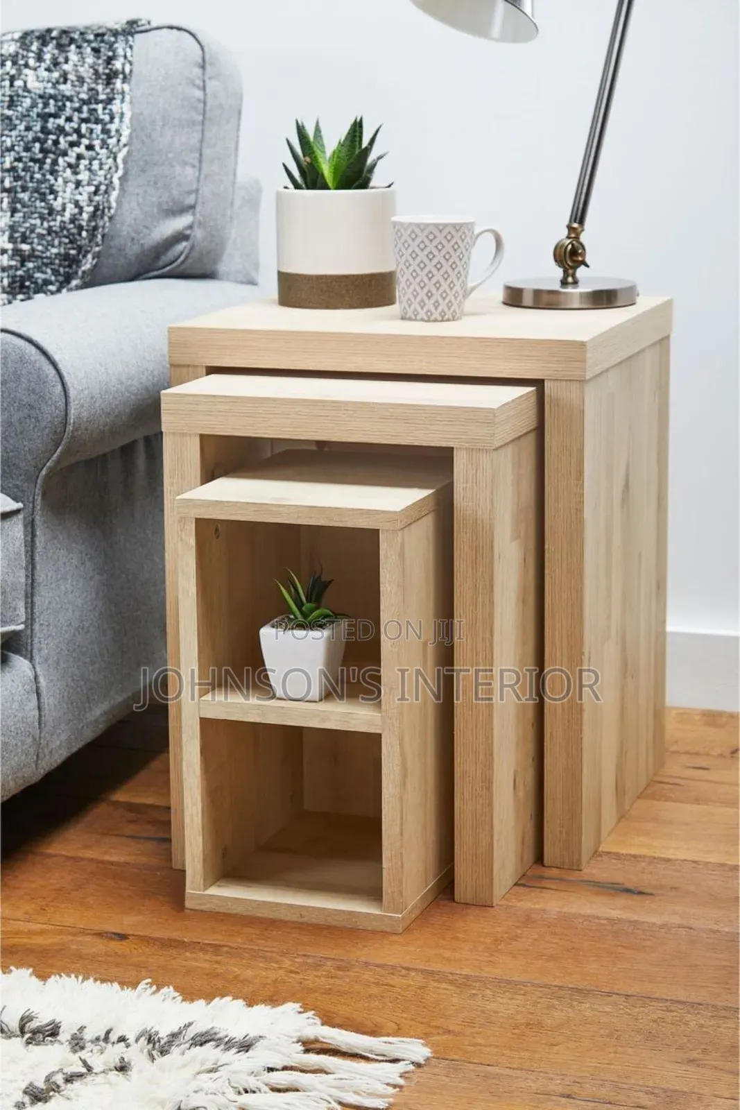 Dressing Mirror and Side Stools