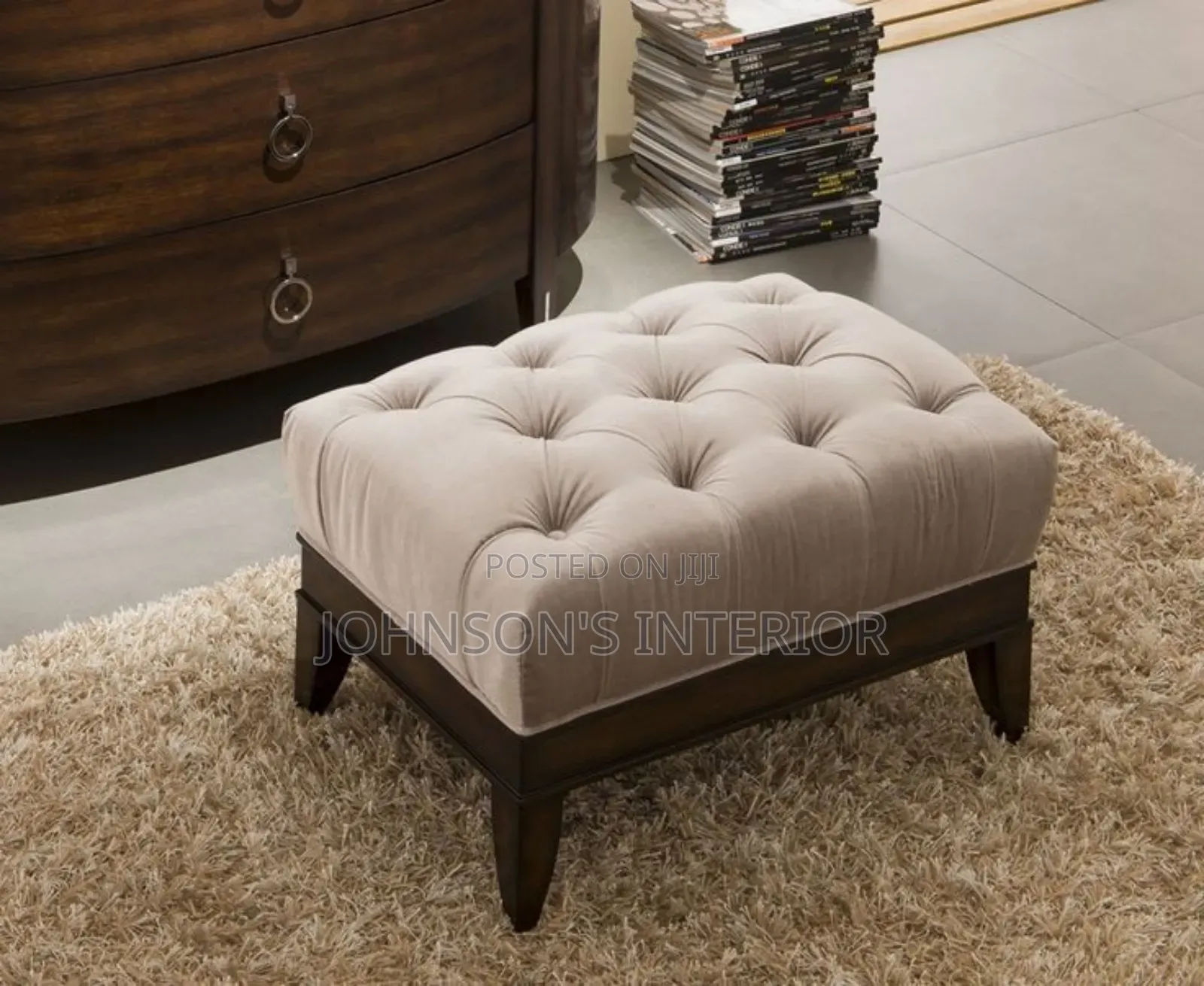 Dressing Mirror and Side Stools