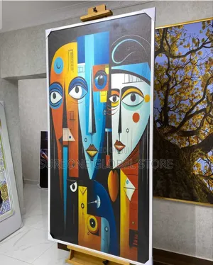 3 Face Africa Colorful Artwork