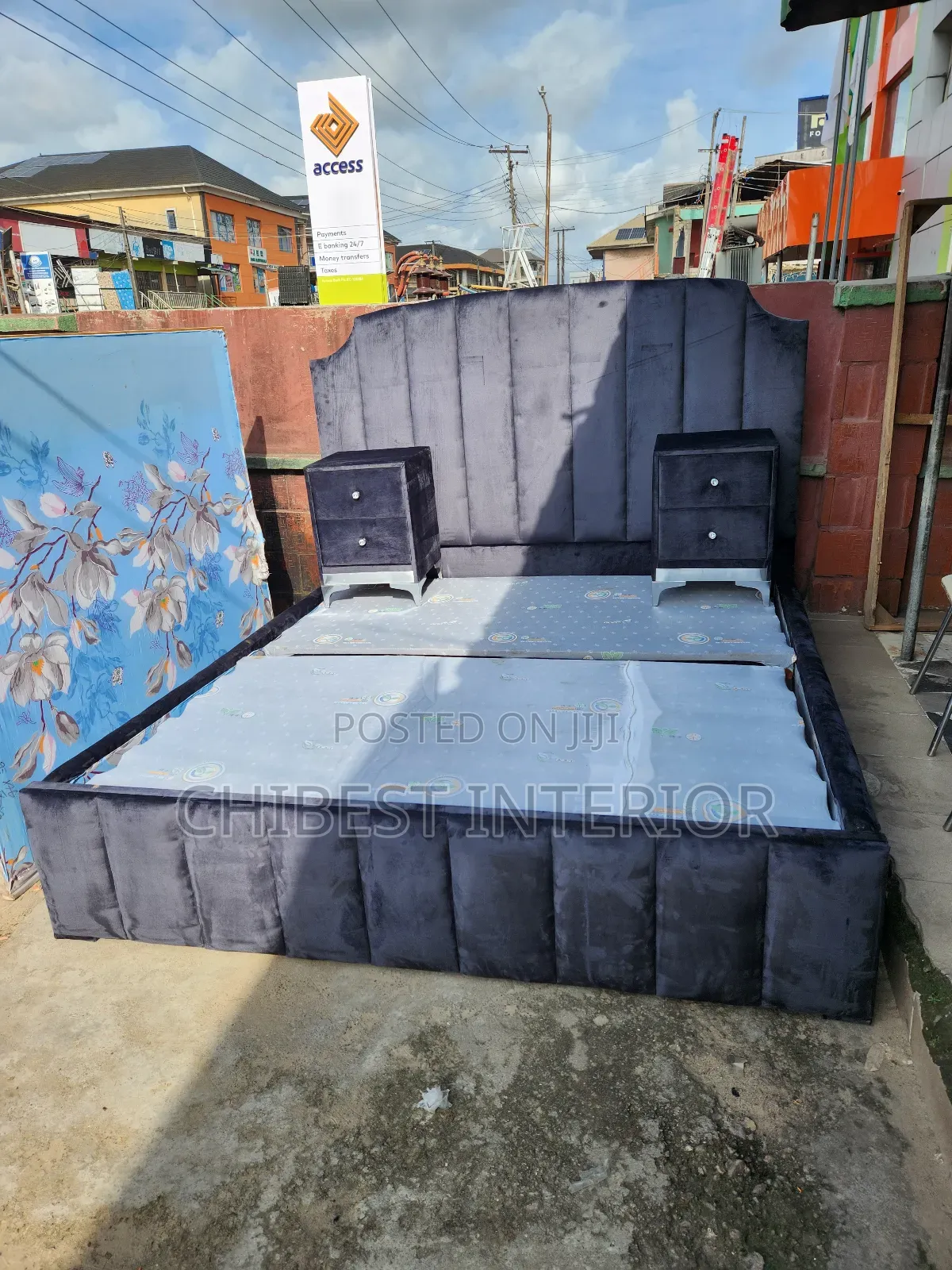 Upholstery 6by6 Bed With Two Sides Only.