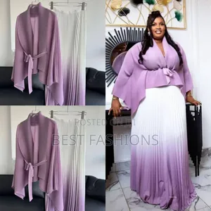 Original Miyaki Pleat 2 Piece Long Skirt