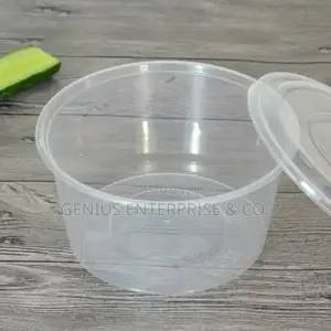 Moi Moi Plastic Disposable Round Plate (50pcs)