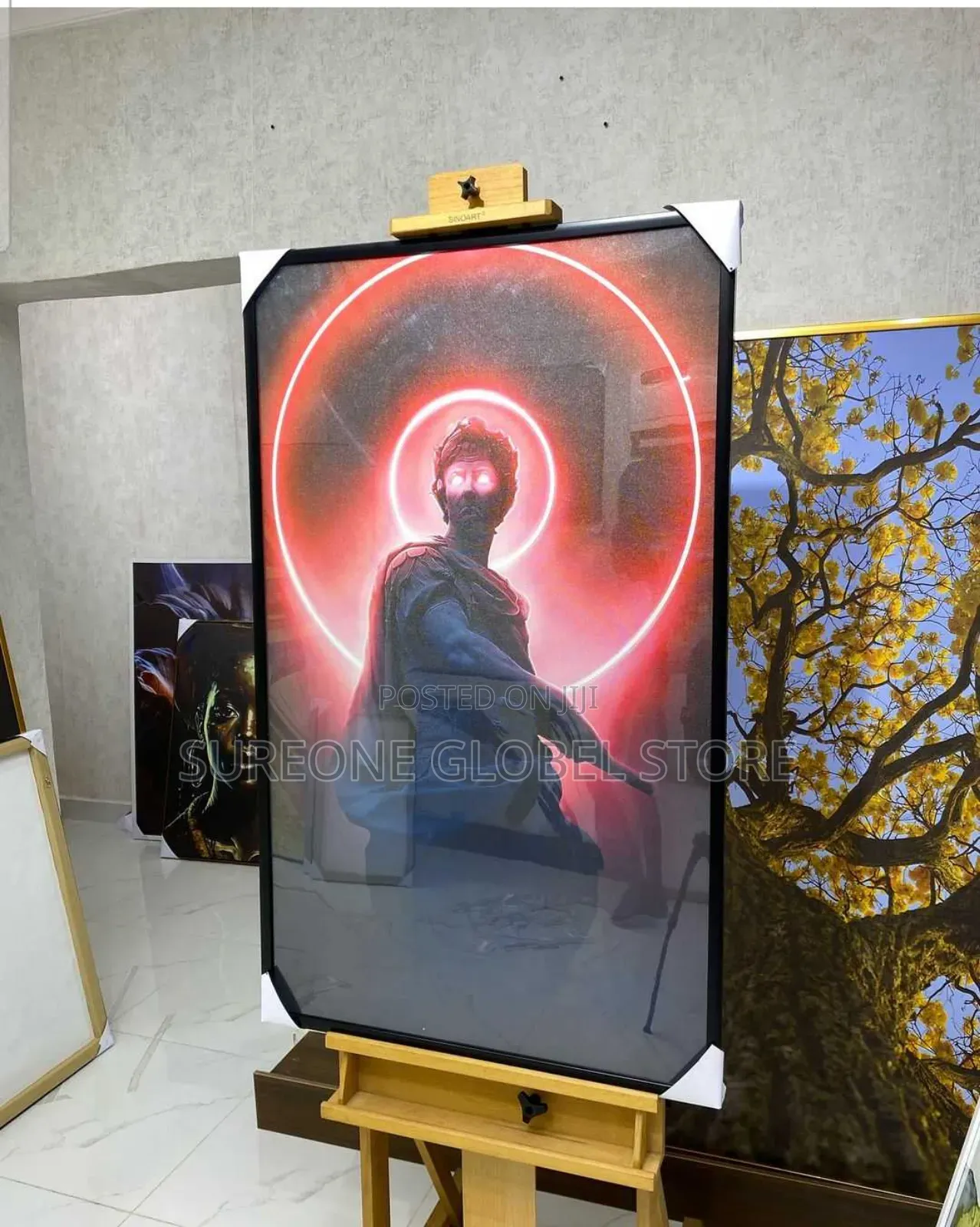 Galaxy Moon  Artwork Frame