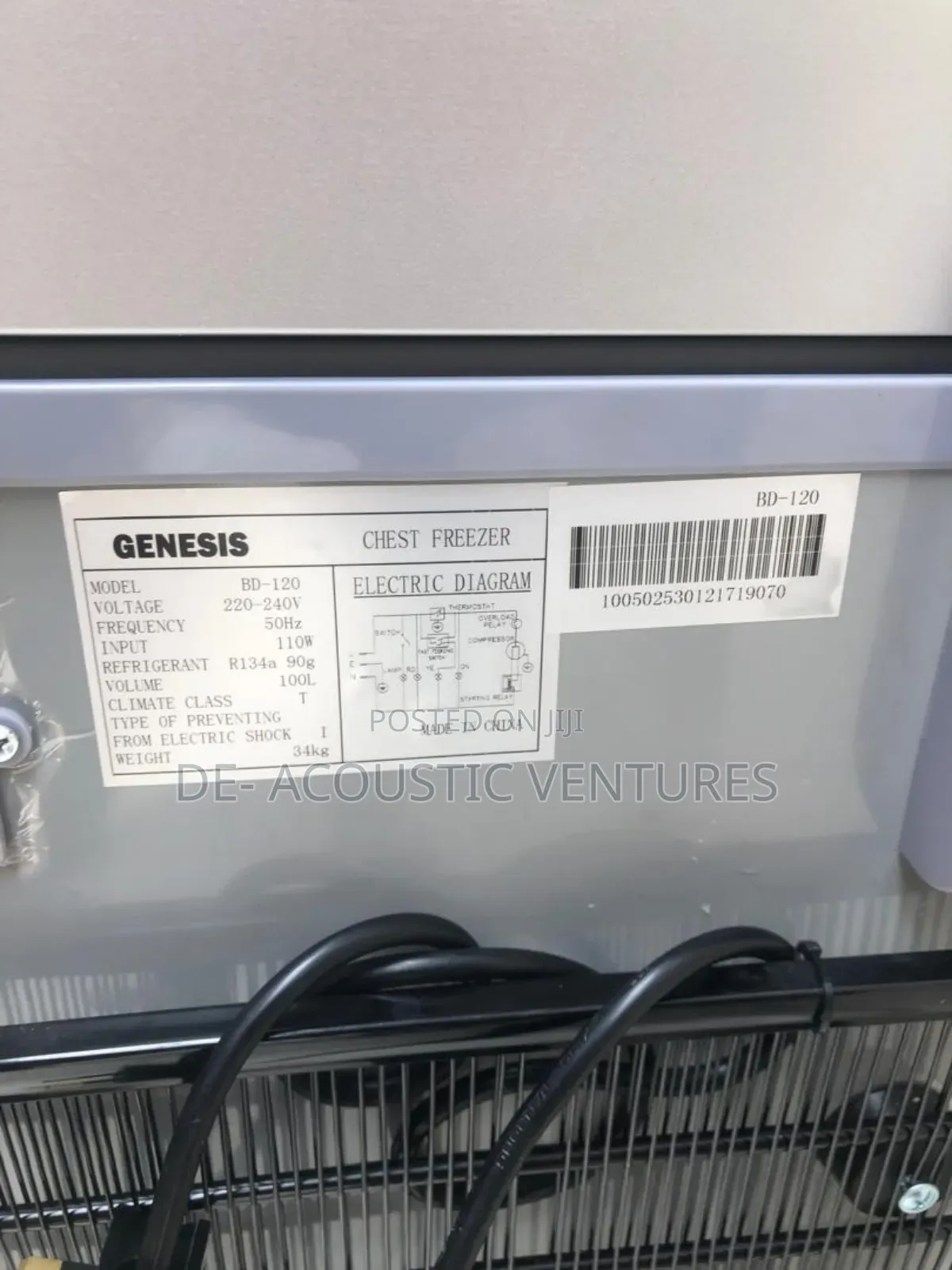 100 Liter Genesis Chest Freezer