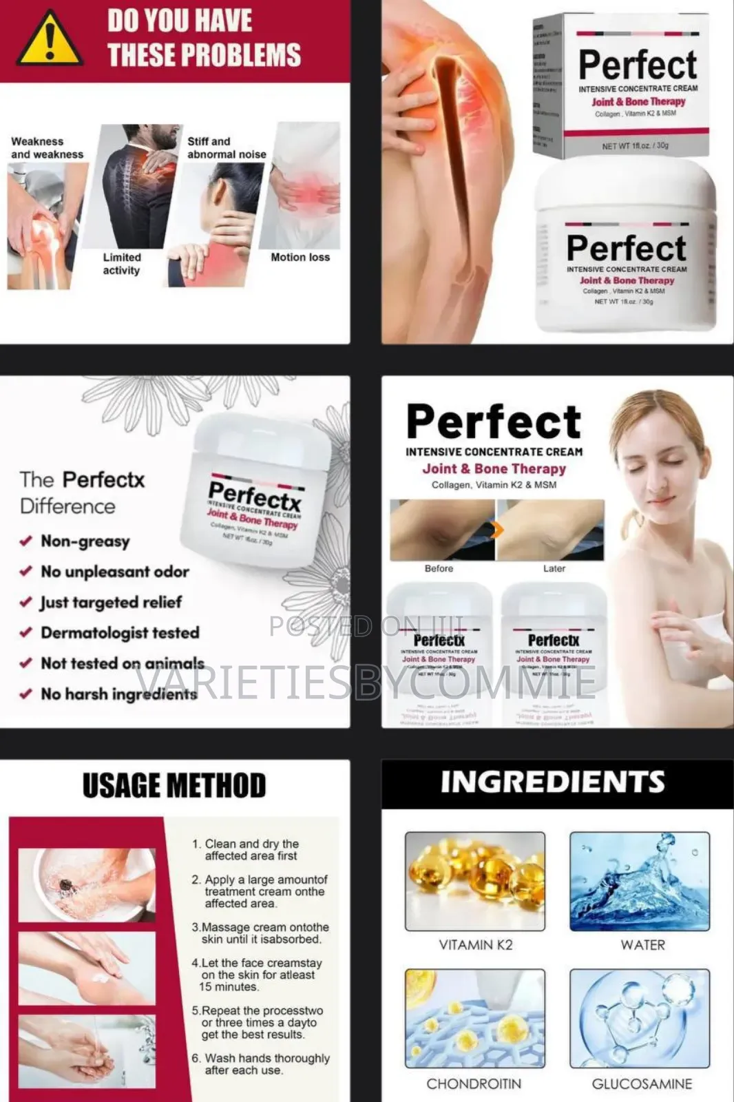 Perfect X Intensive Concentrated Joint Bone Therapy Cream