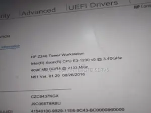 Desktop Computer HP Z240 16GB Intel Xeon HDD 1T