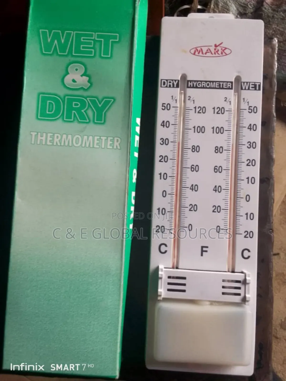 Wet and Dry Thermometer