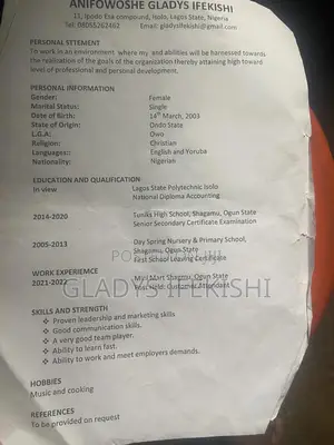 Seeking of Job