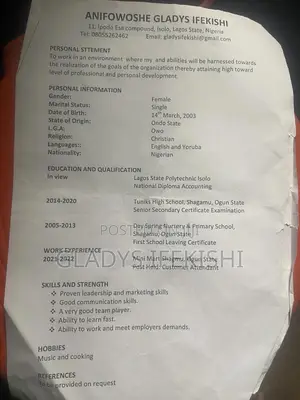 Seeking of Job