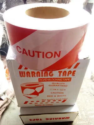 Red & White Warning Caution Tape Available 30M
